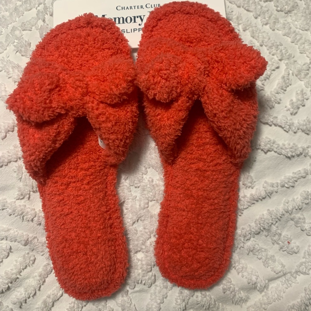 NWT Charter Club Memory Form Slippers